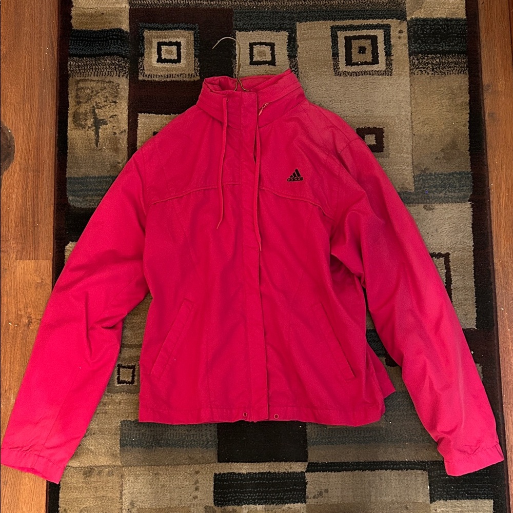 Adidas Vibrant Pink Windbreaker